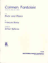 Carmen Fantasy Borne Flute & Piano Sheet Music Songbook