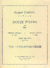 Casterede 12 Etudes Flute Sheet Music Songbook