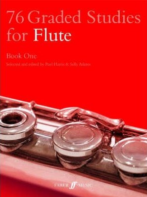 76 Graded Studies For Flute Book 1 Harris/adams Sheet Music Songbook