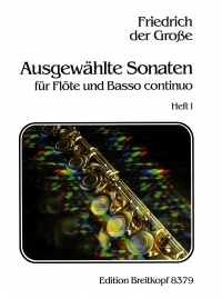 Frederick Great Sonatas Selected Book 1 Flute Sheet Music Songbook