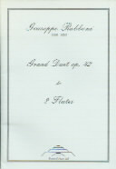 Rabboni Grand Duet Op42 Gmin Flute Duet Sheet Music Songbook
