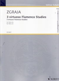 Zgraja 3 Virtuoso Flamenco Studies Solo Flute Sheet Music Songbook