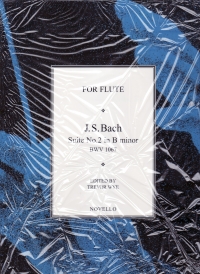 Bach Suite Bmin Wye Flute & Piano Sheet Music Songbook