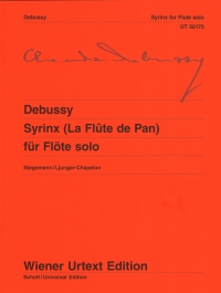 Debussy Syrinx La Flute De Pan Solo Flute Sheet Music Songbook