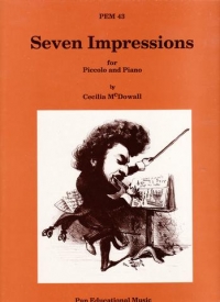 Mcdowell Impressions (7) Piccolo & Piano Sheet Music Songbook