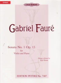 Faure Flute Anthology Howat Sheet Music Songbook