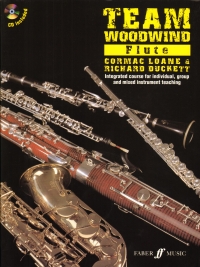 Team Woodwind Flute Book & Cd Sheet Music Songbook