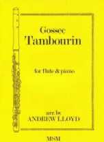 Gossec Tambourin Flute & Piano Sheet Music Songbook