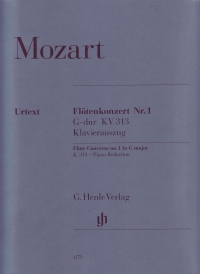 Mozart Concerto K313 G Urtext Flute Sheet Music Songbook