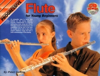 Progressive Flute For Young Beginners Book & Cd Sheet Music Songbook