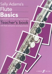 Flute Basics Adams Teachers Book & Accomps Sheet Music Songbook