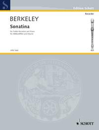 Berkeley Sonatina Op13 Flute & Piano Use 018783g Sheet Music Songbook