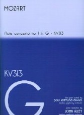 Mozart Concerto K313 No 1 G Edmund-davies/alley Sheet Music Songbook
