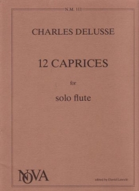 Delusse Caprices (12) Flute Sheet Music Songbook