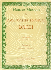 Bach Cpe Sonatas Book 1 Flute Sheet Music Songbook