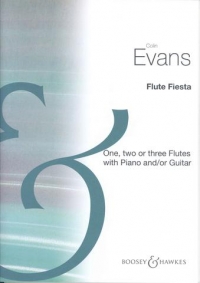 Flute Fiesta Evans 1-3 Flutes & Piano (guitar) Sheet Music Songbook