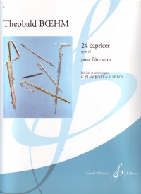 Boehm 24 Caprices Op26 Flute Sheet Music Songbook