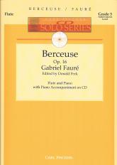Faure Berceuse Op16 Flute & Piano Cd Solo Series Sheet Music Songbook