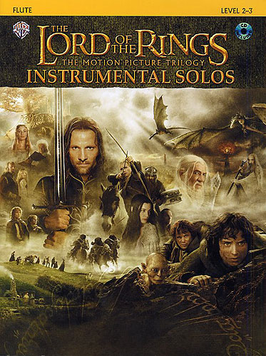 Lord Of The Rings Trilogy Solos Flute Book & Cd Sheet Music Songbook