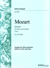 Mozart Concerto No 1 G K313 Flute Sheet Music Songbook