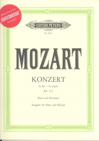 Mozart Concerto No 1 G K313 Bk&cd Music Partner Fl Sheet Music Songbook