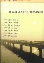 Bach Sonatas Complete Flute & Piano Edmund-davies Sheet Music Songbook