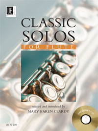 Classic Solos For Flute Vol 1 Clardy Book & Cd Sheet Music Songbook
