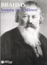 Brahms Sonata Op120 No 1 Fmin Khaner Flute & Piano Sheet Music Songbook
