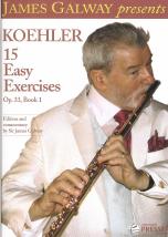 Kohler 15 Easy Exercises Op33 Book 1 Galway Flute Sheet Music Songbook