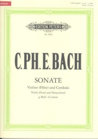 Bach Cpe Sonata In Gminor Flute/piano Sheet Music Songbook
