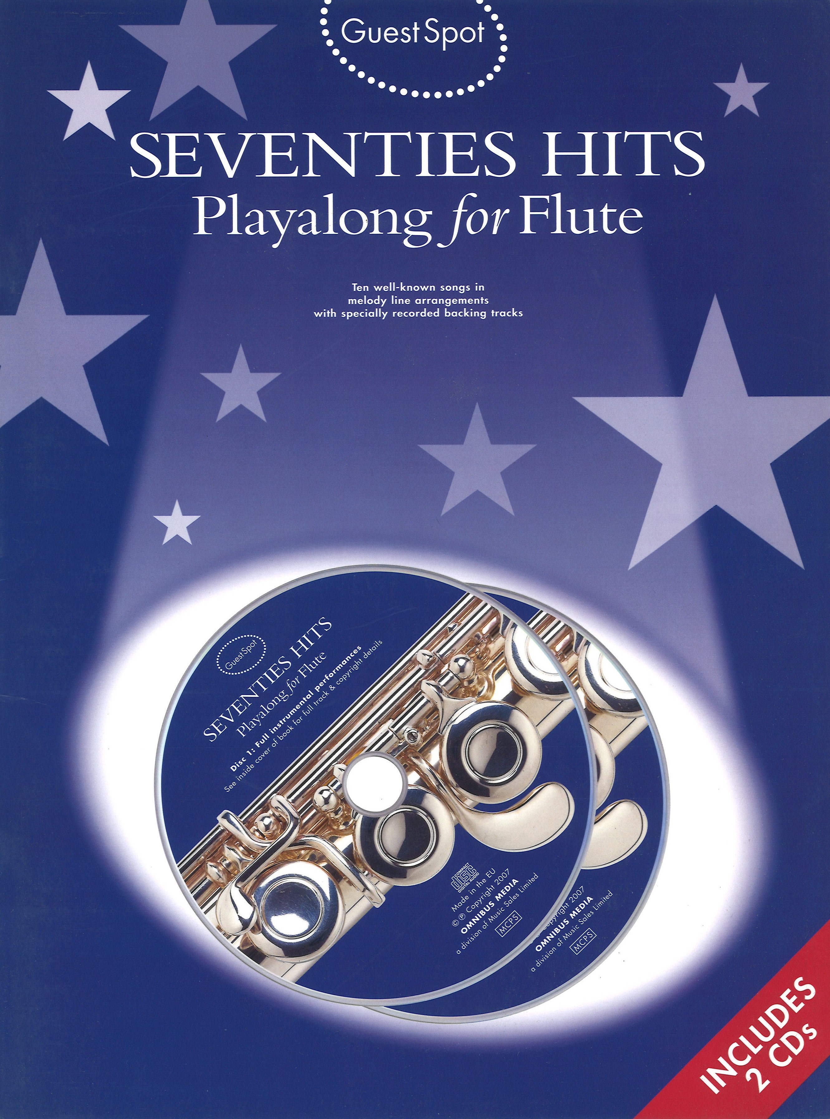 Guest Spot Seventies Hits Flute Book & Cds Sheet Music Songbook