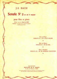 Bach Sonata No 2 Eb Bwv1031 Flute & Piano Sheet Music Songbook