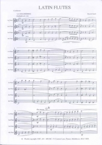 Latin Flutes Snell Flute Quartet Sheet Music Songbook