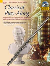 Classical Play Along Flute Book Cd Sheet Music Songbook