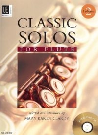 Classic Solos For Flute Vol 2 Clardy Book & Cd Sheet Music Songbook