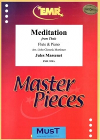 Massenet Meditation From Thais Mortimer Flute&pf Sheet Music Songbook