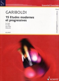 Gariboldi 15 Etudes Modernes Flute Sheet Music Songbook