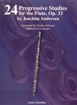 Andersen 24 Progressive Studies Flute Op33 Delaney Sheet Music Songbook