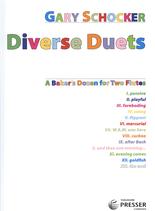 Schocker Diverse Duets 2 Flutes Sheet Music Songbook