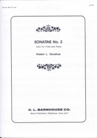 Donahue Sonatine No 2 Flute Sheet Music Songbook