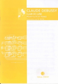 Debussy Clair De Lune Flute & Piano Sheet Music Songbook