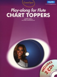 Guest Spot Chart Toppers Flute Book & Cds Sheet Music Songbook