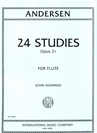 Andersen 24 Studies Op21 Wummer Flute Solo Sheet Music Songbook