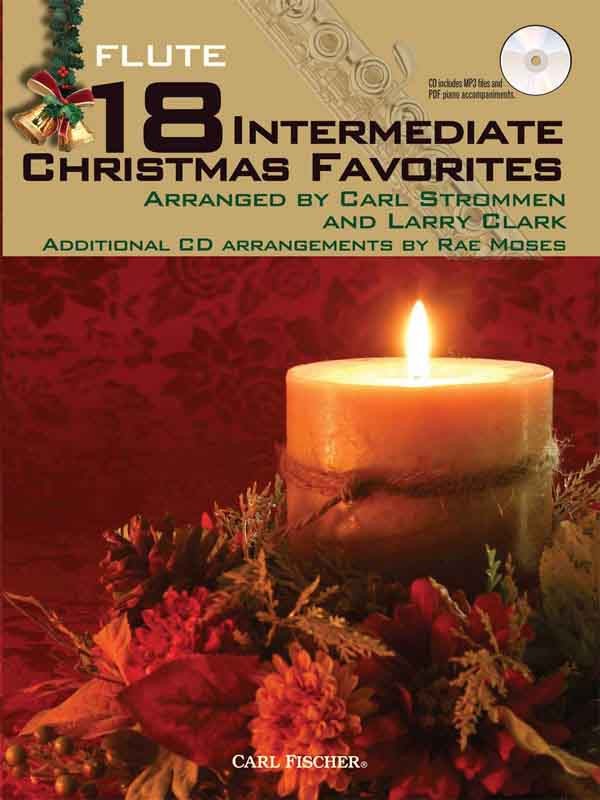18 Intermediate Christmas Favorites Flute Bk & Cd Sheet Music Songbook