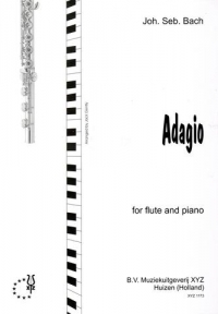 Bach Adagio Flute & Piano Gently Sheet Music Songbook