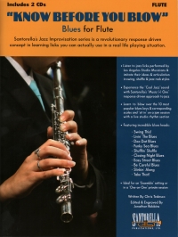 Know Before You Blow Blues For Flute + Cd Sheet Music Songbook