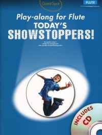 Guest Spot Todays Showstoppers Flute Book & Cd Sheet Music Songbook
