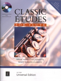 Classic Etudes For Flute Clardy Book & Cd Sheet Music Songbook