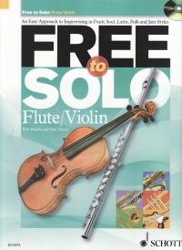 Free To Solo Flute/violin Book & Cd Sheet Music Songbook