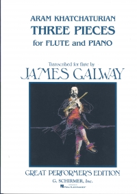 Khachaturian Three Pieces For Flute & Piano Galway Sheet Music Songbook
